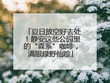 夏日放空好去处！静安这些公园里的“森系”咖啡，满眼绿野仙踪