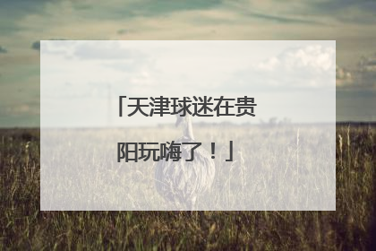 天津球迷在贵阳玩嗨了！