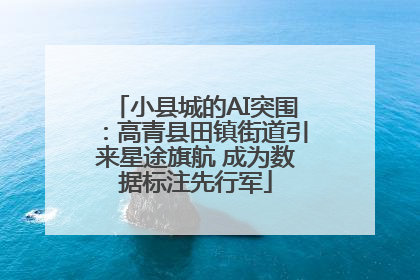 小县城的AI突围：高青县田镇街道引来星途旗航 成为数据标注先行军