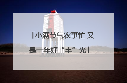 小满节气农事忙 又是一年好“丰”光