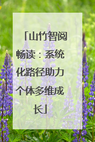 山竹智阅畅读：系统化路径助力个体多维成长