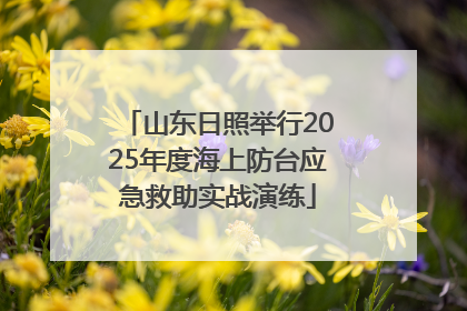 山东日照举行2025年度海上防台应急救助实战演练