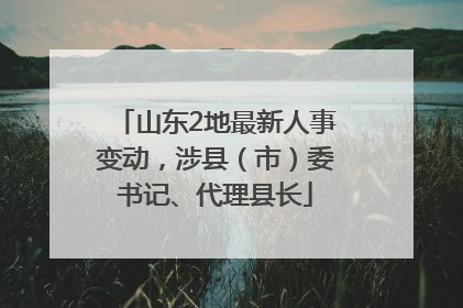 山东2地最新人事变动，涉县（市）委书记、代理县长