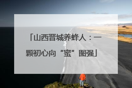 山西晋城养蜂人：一颗初心向“蜜”图强