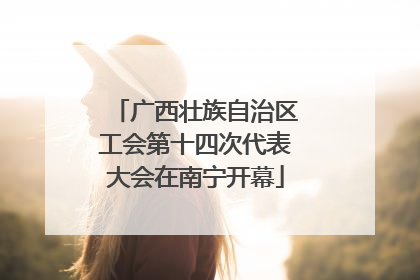 广西壮族自治区工会第十四次代表大会在南宁开幕