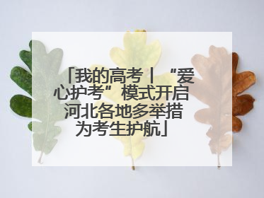 我的高考丨“爱心护考”模式开启 河北各地多举措为考生护航