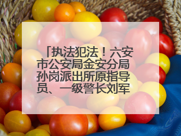 执法犯法！六安市公安局金安分局孙岗派出所原指导员、一级警长刘军被“双开”