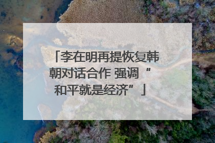 李在明再提恢复韩朝对话合作 强调“和平就是经济”