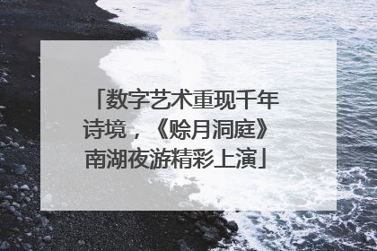 数字艺术重现千年诗境，《赊月洞庭》南湖夜游精彩上演