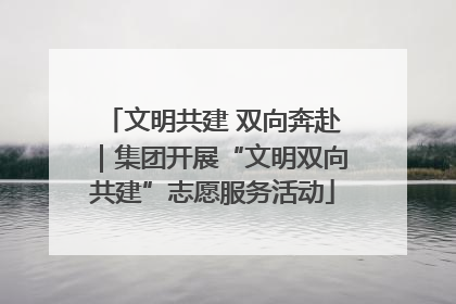 文明共建 双向奔赴｜集团开展“文明双向共建”志愿服务活动