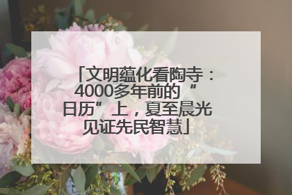 文明蕴化看陶寺：4000多年前的“日历”上，夏至晨光见证先民智慧
