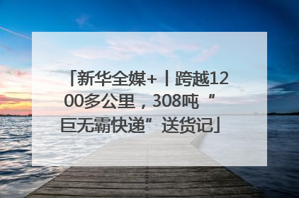 新华全媒+丨跨越1200多公里，308吨“巨无霸快递”送货记
