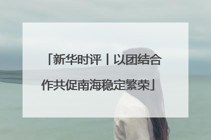 新华时评丨以团结合作共促南海稳定繁荣