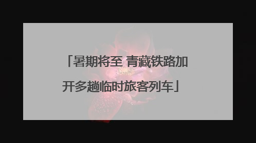 暑期将至 青藏铁路加开多趟临时旅客列车
