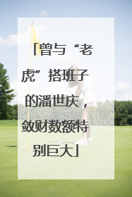 曾与“老虎”搭班子的潘世庆，敛财数额特别巨大