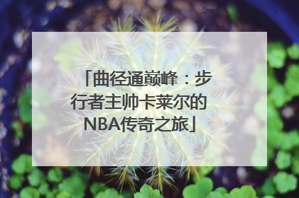 曲径通巅峰：步行者主帅卡莱尔的NBA传奇之旅