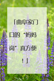 曲阜家门口的“妈妈岗”真方便！