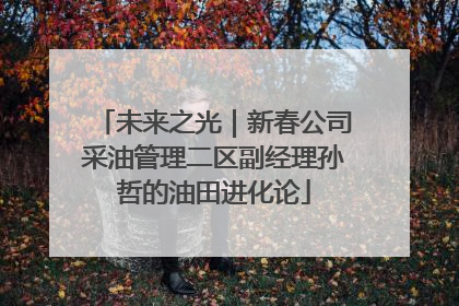 未来之光｜新春公司采油管理二区副经理孙哲的油田进化论