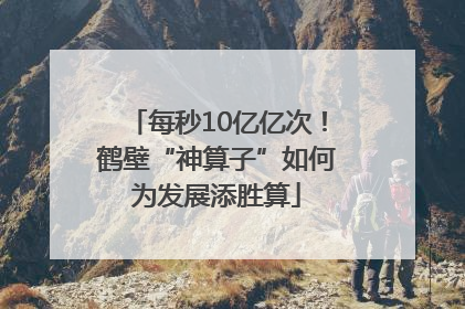 每秒10亿亿次！鹤壁“神算子”如何为发展添胜算