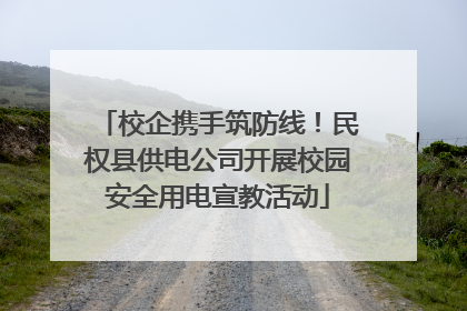 校企携手筑防线！民权县供电公司开展校园安全用电宣教活动