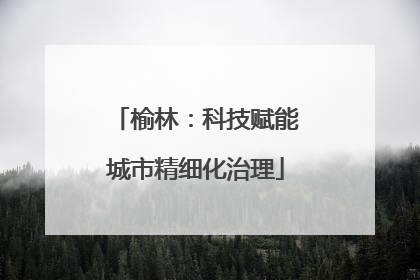 榆林：科技赋能城市精细化治理