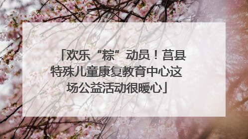 欢乐“粽”动员！莒县特殊儿童康复教育中心这场公益活动很暖心