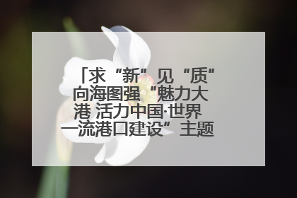 求“新”见“质” 向海图强“魅力大港 活力中国·世界一流港口建设”主题宣传活动走进山东