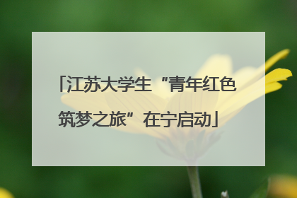 江苏大学生“青年红色筑梦之旅”在宁启动