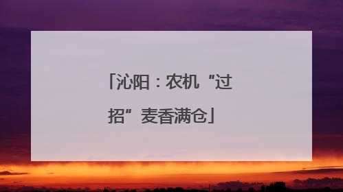 沁阳：农机“过招”麦香满仓