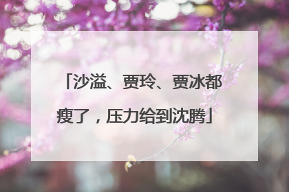 沙溢、贾玲、贾冰都瘦了，压力给到沈腾