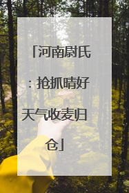 河南尉氏：抢抓晴好天气收麦归仓