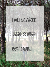 河北石家庄：精神文明建设结硕果