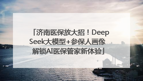 济南医保放大招！DeepSeek大模型+参保人画像 解锁AI医保管家新体验