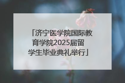 济宁医学院国际教育学院2025届留学生毕业典礼举行