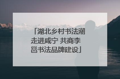 湖北乡村书法潮走进咸宁 共商李邕书法品牌建设