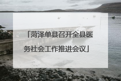 菏泽单县召开全县医务社会工作推进会议