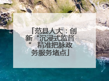 范县人大：创新“沉浸式监督” 精准把脉政务服务堵点