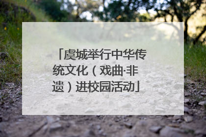 虞城举行中华传统文化（戏曲·非遗）进校园活动