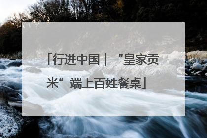 行进中国｜“皇家贡米”端上百姓餐桌