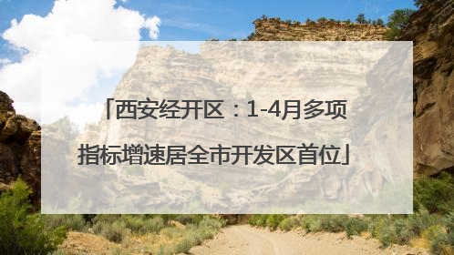 西安经开区：1-4月多项指标增速居全市开发区首位