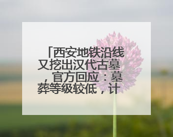西安地铁沿线又挖出汉代古墓，官方回应：墓葬等级较低，计划回填