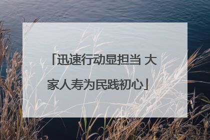 迅速行动显担当 大家人寿为民践初心