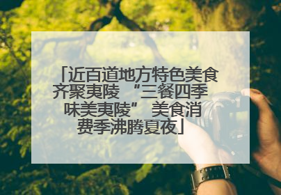 近百道地方特色美食齐聚夷陵 “三餐四季 味美夷陵” 美食消费季沸腾夏夜