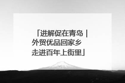 进解促在青岛｜外贸优品回家乡 走进百年上街里