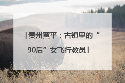 贵州黄平：古镇里的“90后”女飞行教员