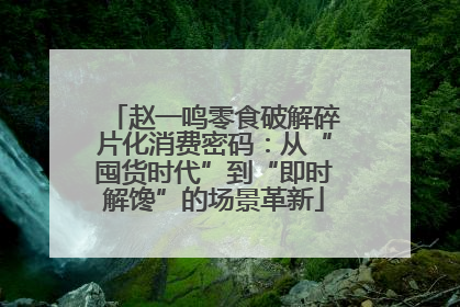 赵一鸣零食破解碎片化消费密码：从“囤货时代”到“即时解馋”的场景革新