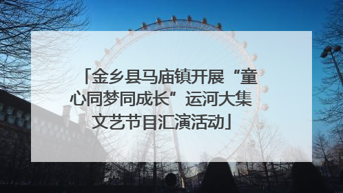 金乡县马庙镇开展“童心同梦同成长”运河大集文艺节目汇演活动