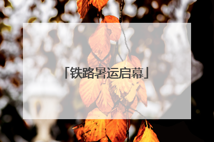 铁路暑运启幕
