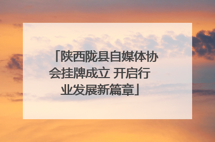 陕西陇县自媒体协会挂牌成立 开启行业发展新篇章