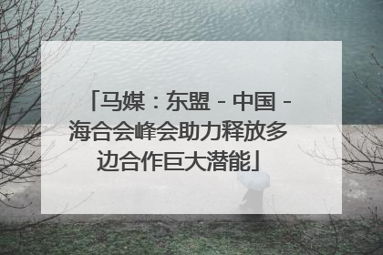 马媒：东盟－中国－海合会峰会助力释放多边合作巨大潜能